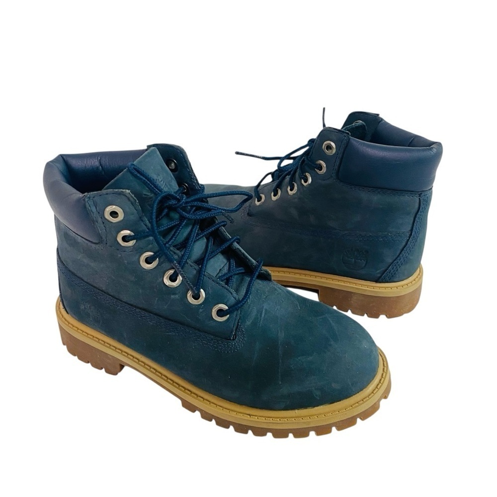 Timberland Waterproof Blue Nubuck Leather Boots Size 2